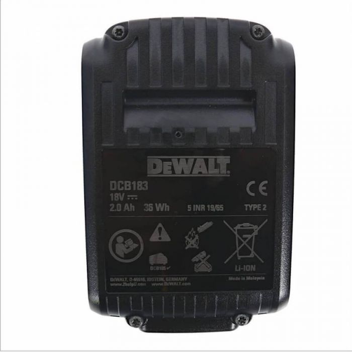 Акумуляторна батарея DeWALT DCB183 18 В, 2 Ач,
