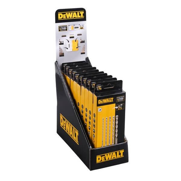 Касета з бурами SDS Plus DeWALT, L = 160 мм., d =  6 мм (2шт), 8, 10, 12 мм., 6 шт. DT70836