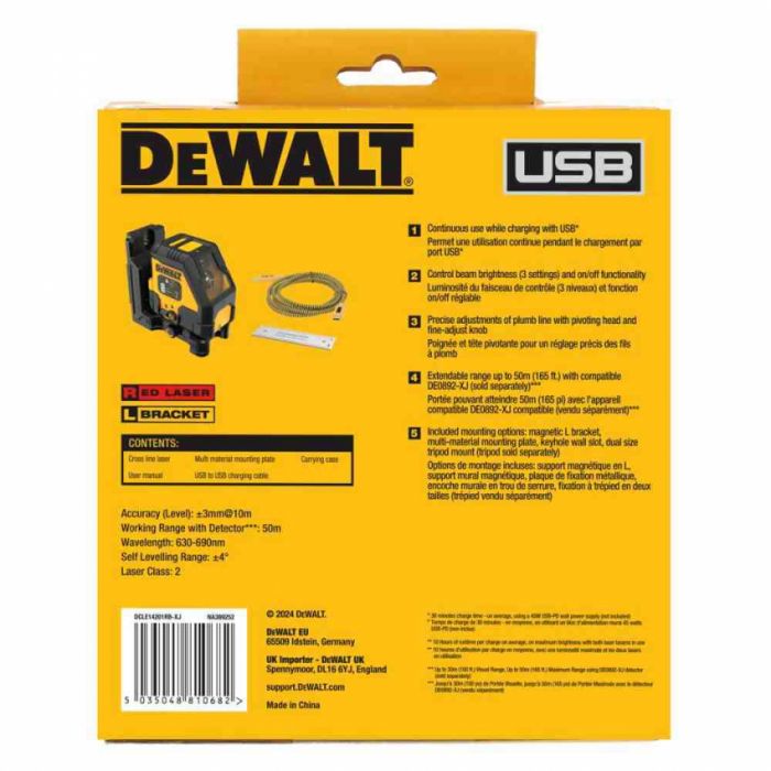 Рівень лазерний лінійний DeWALT DCLE14201RB