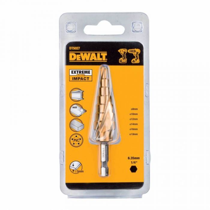 Свердло по металу EXTREME IMPACT, ступінчасте DeWALT DT5027